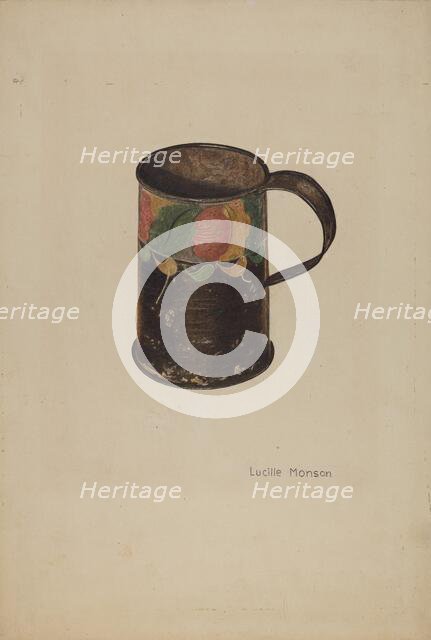 Tin Mug, c. 1940. Creator: Lucille Manson.