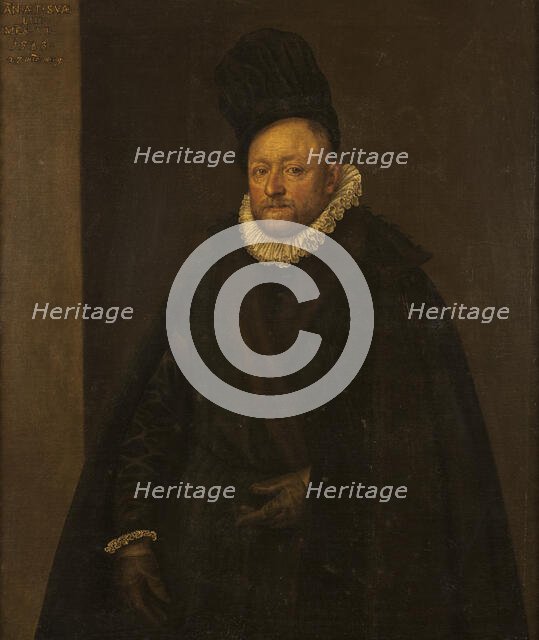 Portrait of a Man, c16th century. Creator: Leandro Bassano.