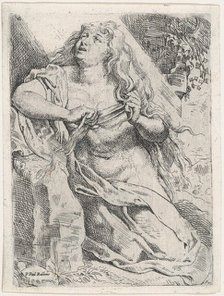 Mary Magdalen in the wilderness, ca. 1613-14. Creator: Willem Pietersz. Buytewech.