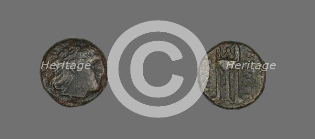 Coin Depicting the God Apollo, 316-297 BCE, issued by Cassander. Creator: Unknown.