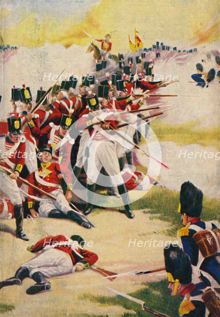 'The Gloucestershire Regiment. Back-to-Back at Alexandria', 1801, (1939).  Artist: Unknown.