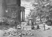 'St. Paul's Churchyard', 1891. Artist: William Luker.