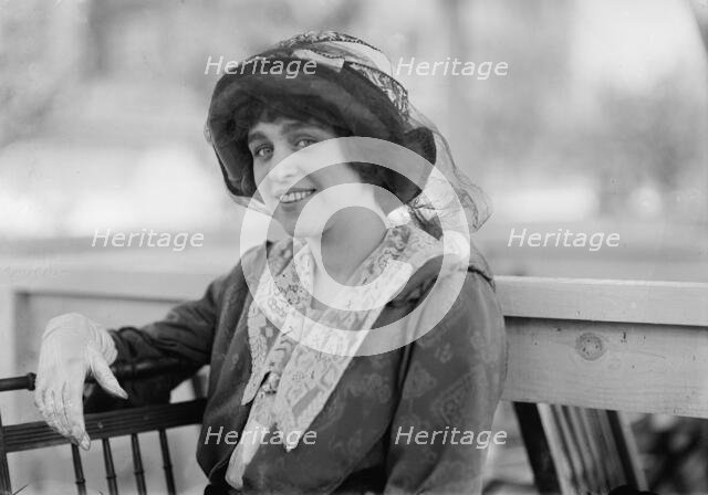 Horse Shows - Miss Ellen Rasmussen, 1912. Creator: Harris & Ewing.