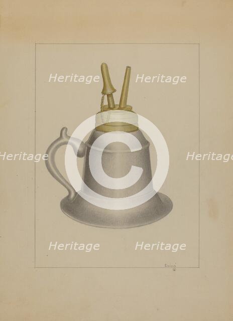 Lamp, c. 1936. Creator: Burton Ewing.