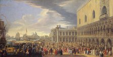 The Arrival of the Earl of Manchester in Venice, 1707-1710. Creator: Luca Carlevarijs.
