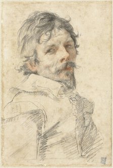 Self-Portrait, c. 1640. Creator: Mellan, Claude (1598-1688).