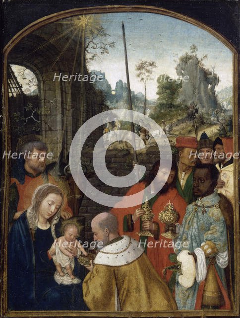 The Adoration of the Magi, First Half of 16th cen.. Creator: Bening, Simon (c. 1483-1561).