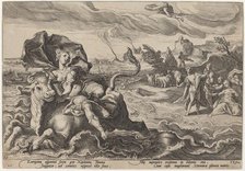 The Rape of Europa, 1589. Creator: Goltzius, Workshop of Hendrick, after Hendrick Gol.