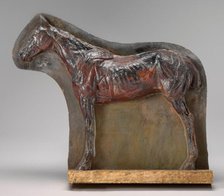 Ecorché: Relief of a Horse (Josephine), c. 1882. Creator: Thomas Eakins.