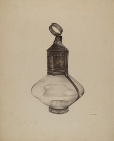 Ship's Lantern, c. 1939. Creator: G. A. Spangenberg.