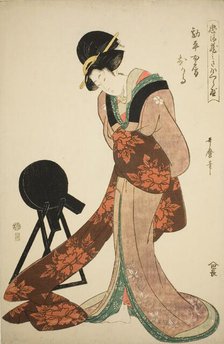 Kanpei's Wife Okaru, Japan, 1806. Creator: Kitagawa Utamaro.