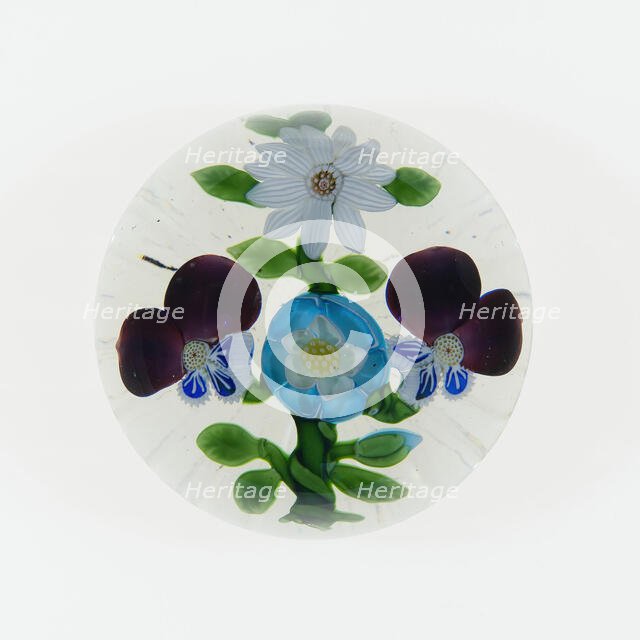 Paperweight, Baccarat, c. 1845-60. Creator: Baccarat Glasshouse.