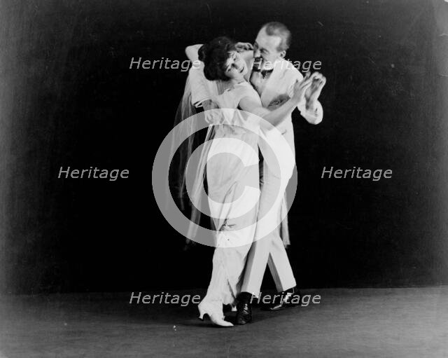 Irene and Vernon Castle, full-length, in dancing position, between 1910 and 1918. Creator: Frances Benjamin Johnston.