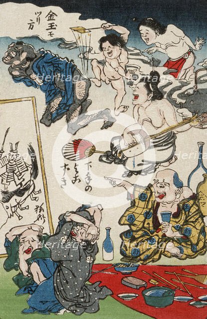 Inept Dilettante, between circa 1863 and circa 1866. Creator: Kawanabe Kyosai.
