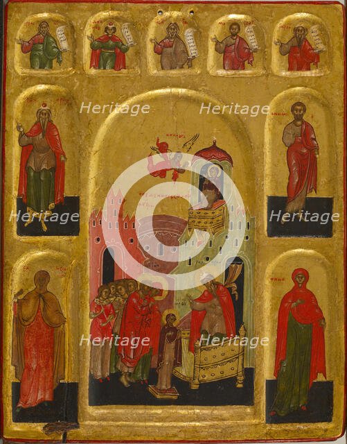 Presentation of the Virgin in the Temple and the Virgin of the Burning Bush, c1598. Creator: Unknown.