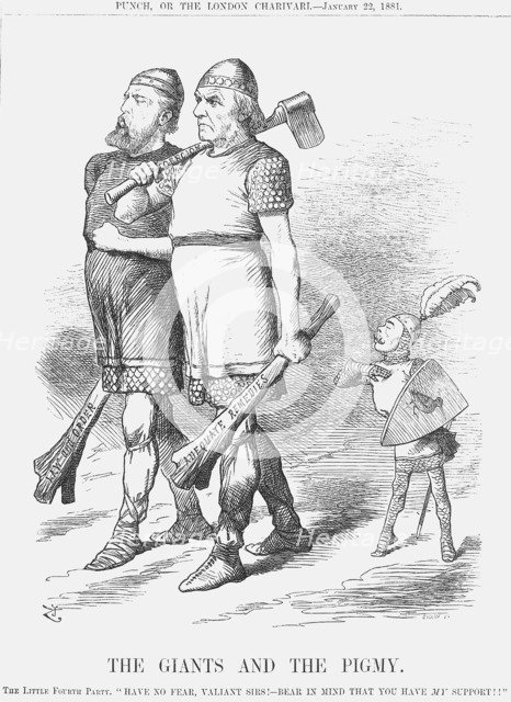'The Giants and the Pigmy', 1881. Artist: Joseph Swain