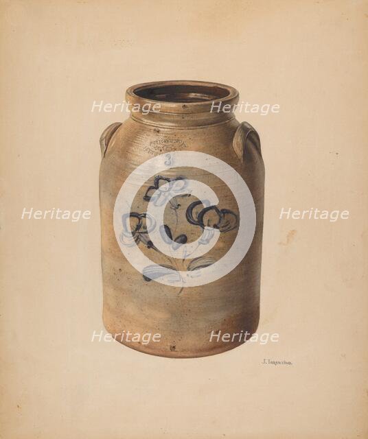 Jar, probably 1937/1938. Creator: John Tarantino.
