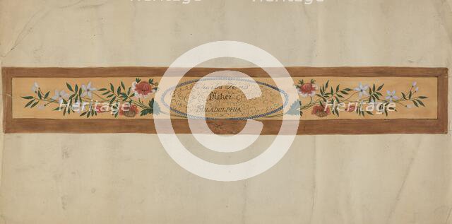 Piano Decoration, c. 1936. Creator: Eva Wilson.