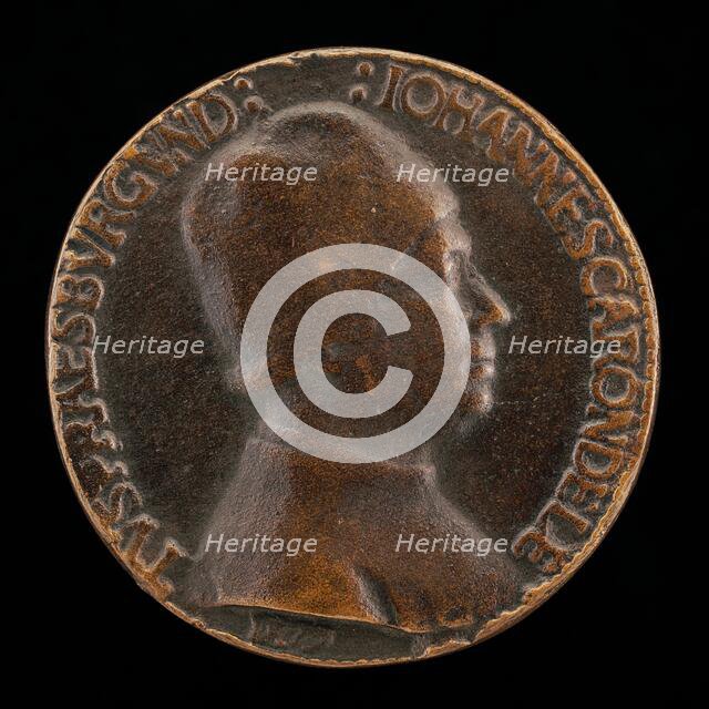 Jean Carondelet, President of the Parliament of Burgundy 1479 [obverse], c. 1479. Creator: Giovanni Candida.