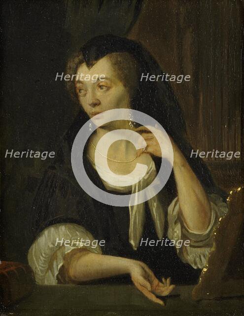 Anna de Hooghe (1645-1717). The Painter's fourth Wife, 1690-1708. Creator: Ludolf Bakhuizen.