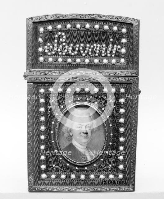 Souvenir with portrait of a man, possibly 18th century. Creator: Louis Marie Sicardi.