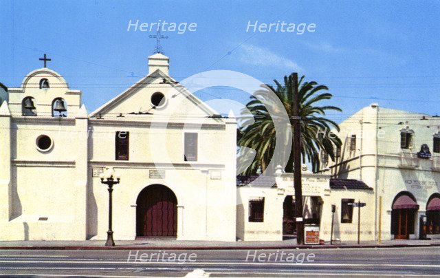 Church of Our Lady the Queen of the Angels, Los Angeles, California, USA, 1955. Artist: Unknown