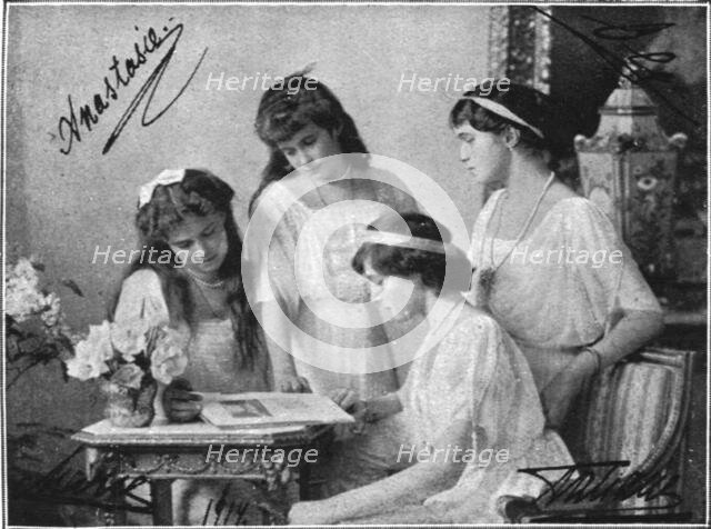 ''Les derniers jours des Romanof; Les quatre grandes-duchesses en 1914', 1914. Creator: Unknown.