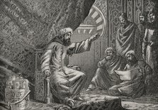 Averroes (Abu al-Walid Muhammad ibn Ahmad ibn Rushd) (1126-1198), 1890.  Creator: Joan Serra y Pausas.