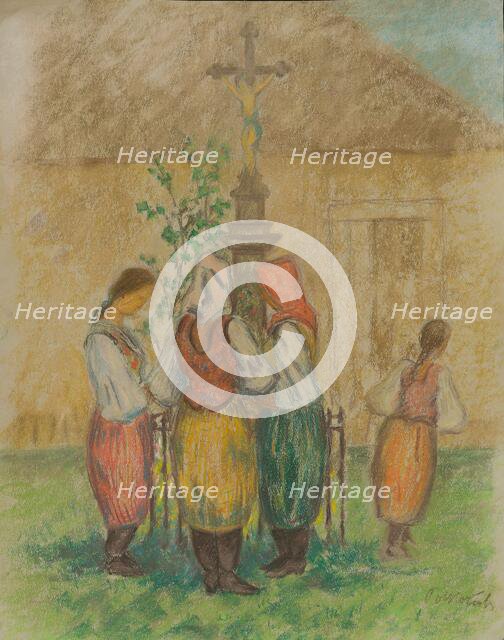 At the cross, around 1939. Creator: Stefan Polkorab.