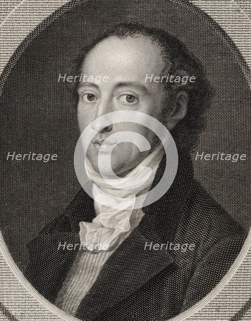 Portrait of the composer Johann Anton André (1775-1842), 1800.