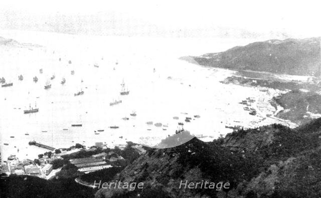 The Chinese Question: views of Victoria, the capital of Hong-Kong - the Port and Bay, 1898. Creator: Unknown.