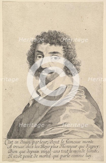 Jean-Louis Guez de Balzac, ca. 1635-37. Creator: Claude Mellan.
