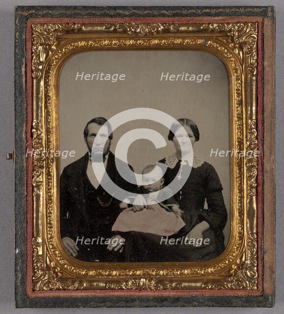 Portrait of an Unidentified Family, about 1860. Creator: Unknown.