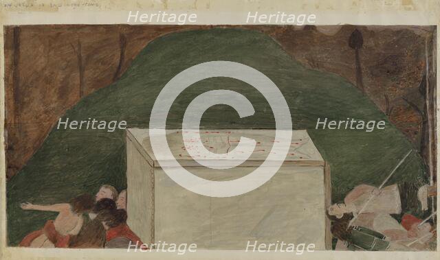 Station of the Cross No. 14: "Jesus is Laid in His Tomb, c. 1936. Creator: Unknown.