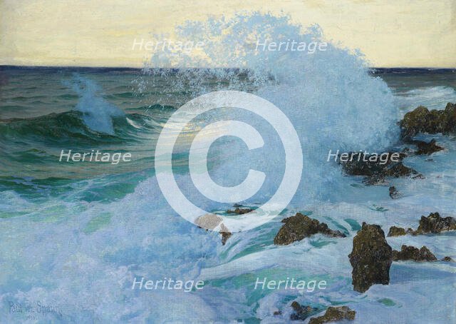 Sea surf, 1918. Creator: Spaun, Paul, Ritter von (1876-1932).