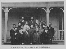 A group of officers and teachers, 1903. Creator: Unknown.