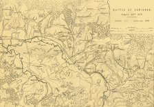 Map of the Battle of Carignan, 30 August 1870, (c1872).  Creator: R. Walker.