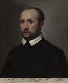 Portrait of Vincenzo Guarignoni, c. 1572. Creator: Giovanni Battista Moroni (Italian, 1525-1578).