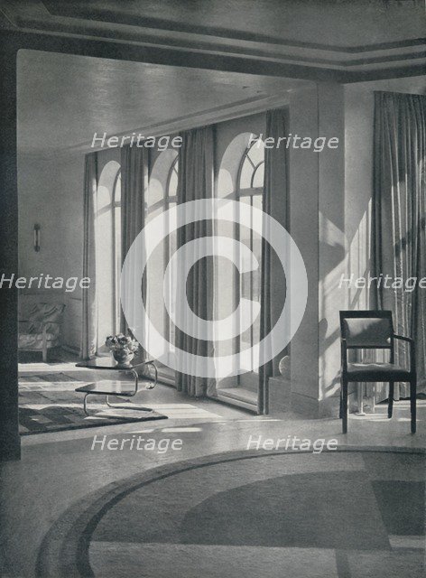 'The big room at Yaffle Hill, Broadstone, Dorset', 1933. Artist: Unknown.