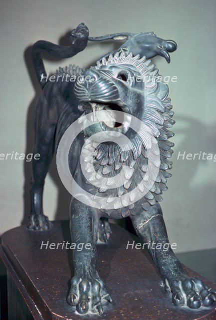 Etruscan bronze of a chimera. Artist: Unknown