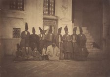 [In the Mosque of the Damegan/The Eunuchs], 1850s. Creator: Possibly by Luigi Pesce.