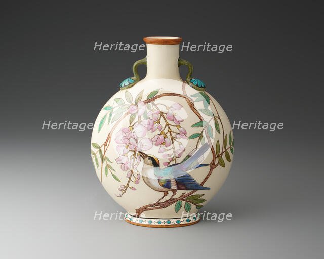 Moon Flask, London, 1871. Creator: Minton.