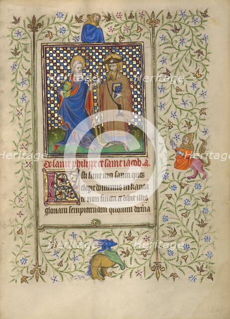 Saints Philip and James; Book of Hours, about 1410. Creator: Unknown.