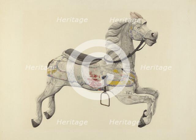 Carousel Horse, c. 1939. Creator: George Constantine;Constantine, George.
