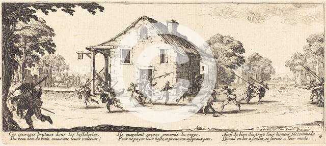 Scene of Pillage, c. 1633. Creator: Jacques Callot.
