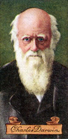 Charles Darwin, taken from a series of cigarette cards, 1935. Artist: Unknown