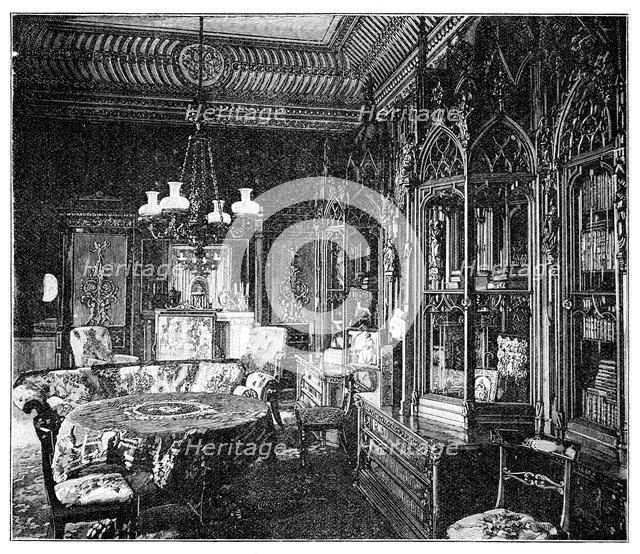 Prince Albert's Music Room, Buckingham Palace, 1900. Artist: Unknown