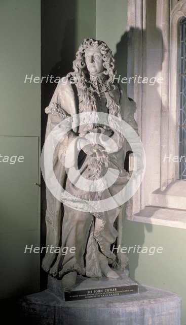 Statue of Sir John Cutler, English merchant, philanthropist and politician, 17th century. Artist: Artus Quellinus I