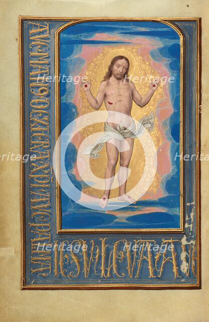 The Man of Sorrows; Prayer Book of Cardinal Albrecht of Brandenburg, about 1525-1530. Creator: Simon Bening.