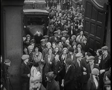 A Large Group of Workers Returning to the Factories, 1926. Creator: British Pathe Ltd.